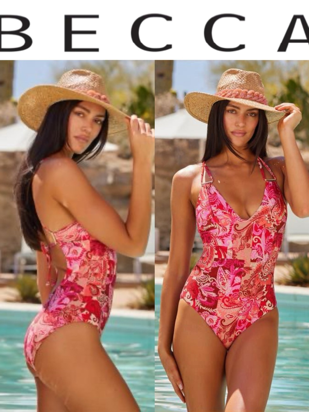 Newest arrival  BECCA Bali Abigail Princess Seam one Piece Swimsuit size large